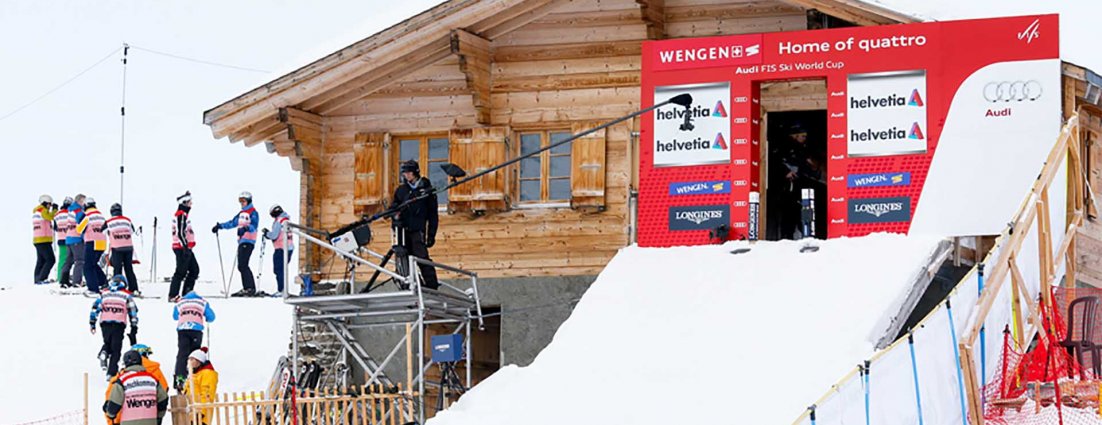 Ski Racing Re-Defined, some start huts are actual houses! 