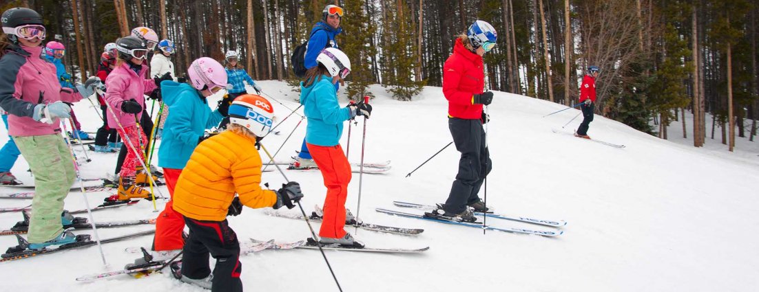 NASTAR kids at summer camp with Lindsey Vonn NASTAR kids camp