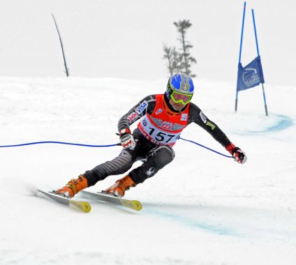Bob Skinner coaches Masters racers at Park City and races on the circuit himself, often winning his class. Credit: Lisa Densmore Ballard