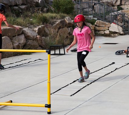 Sometimes all it takes is a few gym materials and an open space to have an effective dryland session. Credit: USSA